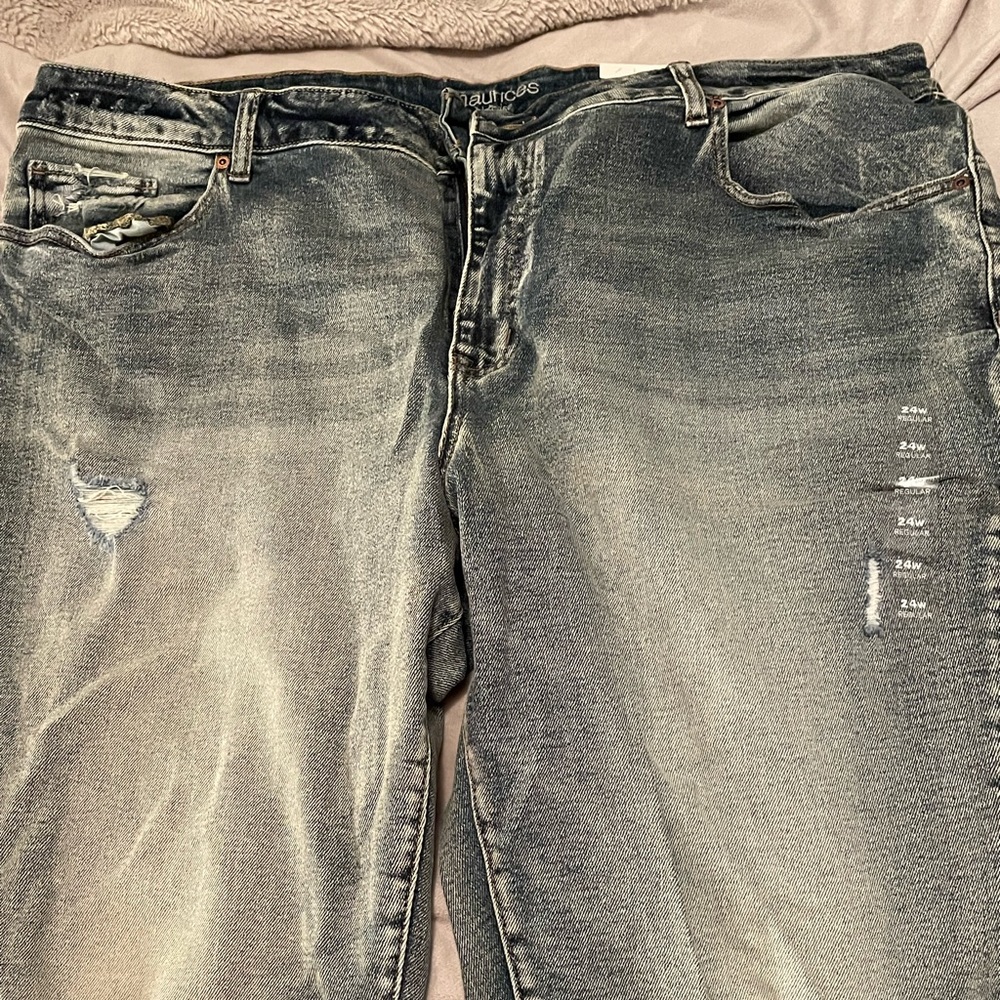 Distressed jeans 24 w straight leg from Maurice’s